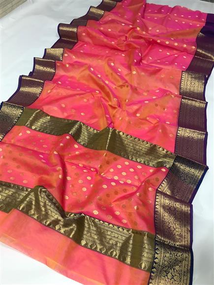 Bittersweet Chanderi Silk Saree